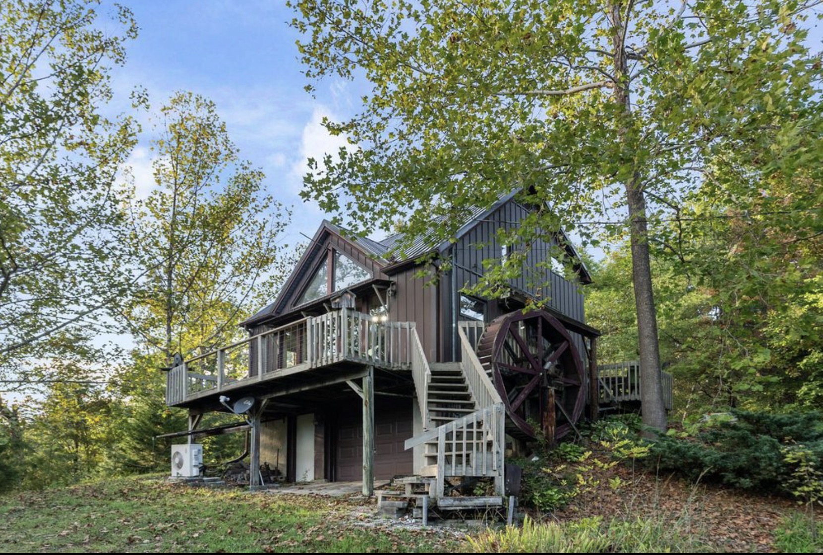 The Berea Writers Cabin nestled in the Appalachian foothills