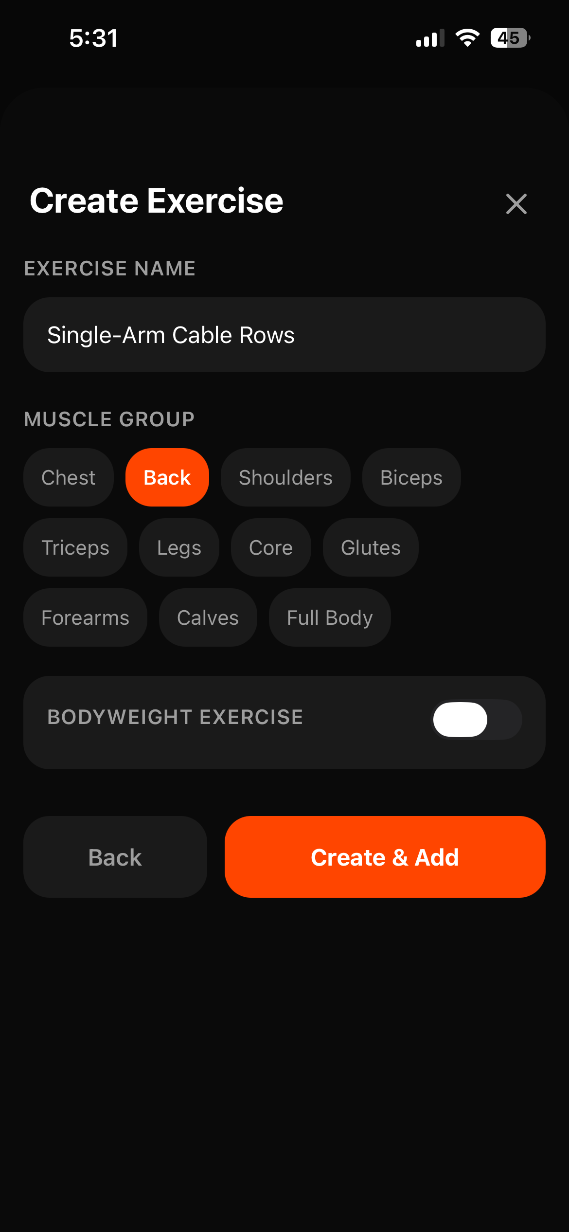 PRactical workout log